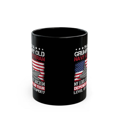 I am a Grumpy old Black Mug (11oz, 15oz)