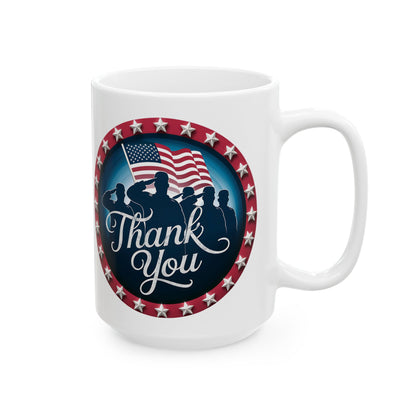 Thank You White Mug, (11oz, 15oz)