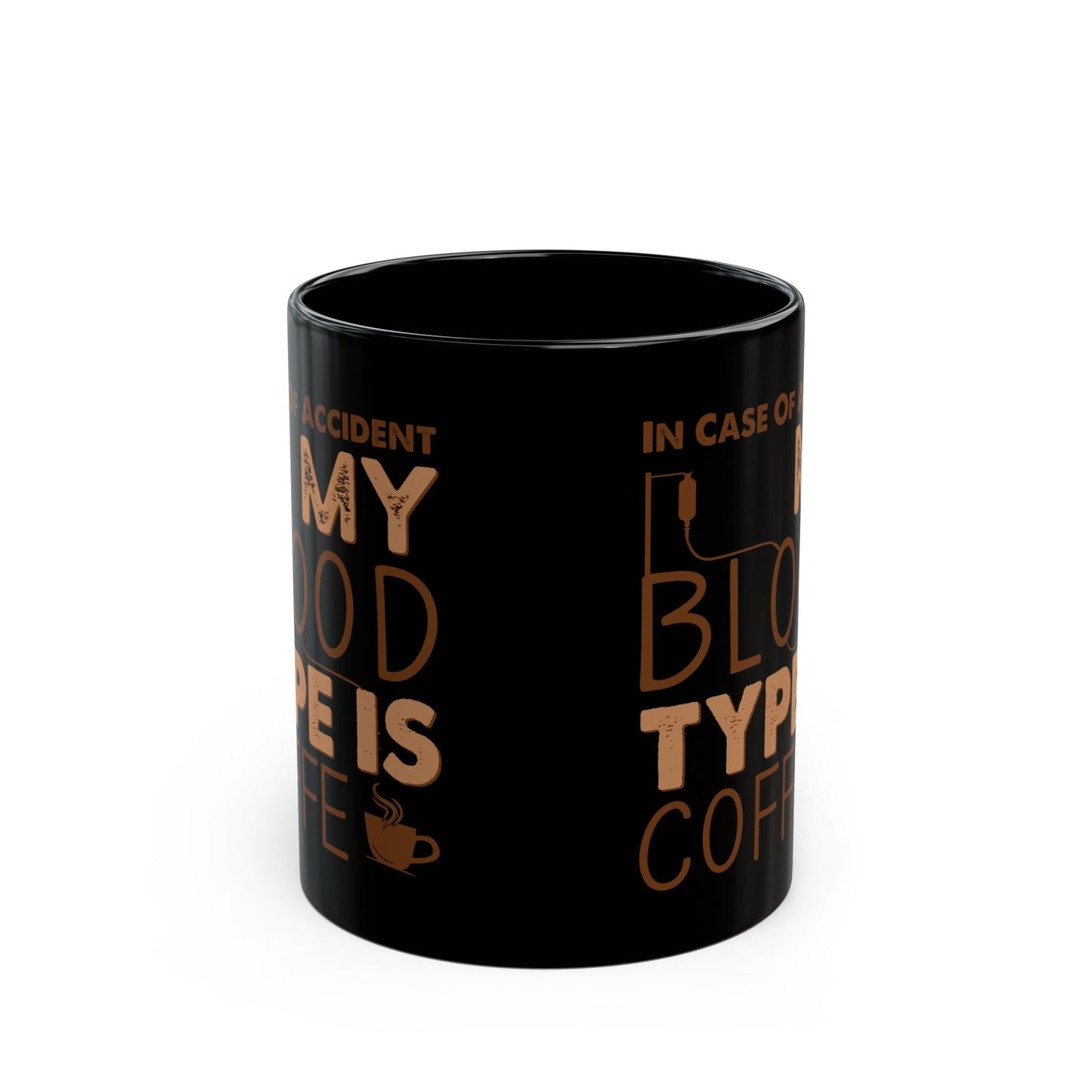 In Case Of Accident Black Mug (11oz, 15oz)