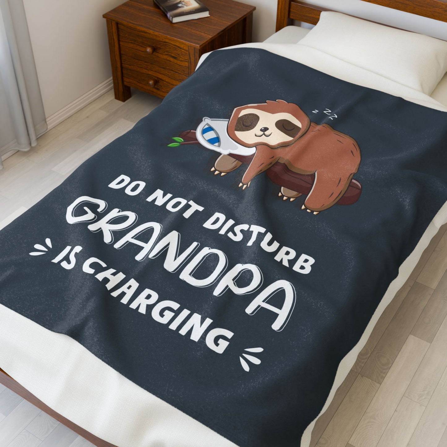 Do Not Disturb Grandpa Is Charging Blanket