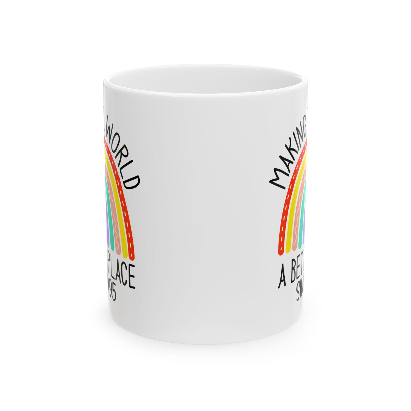 making the world 1995 Ceramic Mug, (11oz, 15oz)