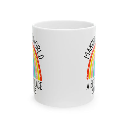 making the world 1995 Ceramic Mug, (11oz, 15oz)