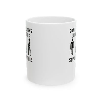 White Ceramic Inclusion Cup – Motivational Gift for Teachers, Advocates & Allies