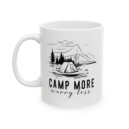 Camping Adventures Ceramic Mug, (11oz, 15oz)