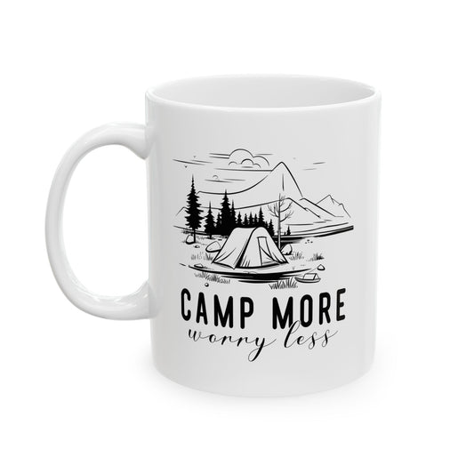 Camping Adventures Ceramic Mug, (11oz, 15oz)