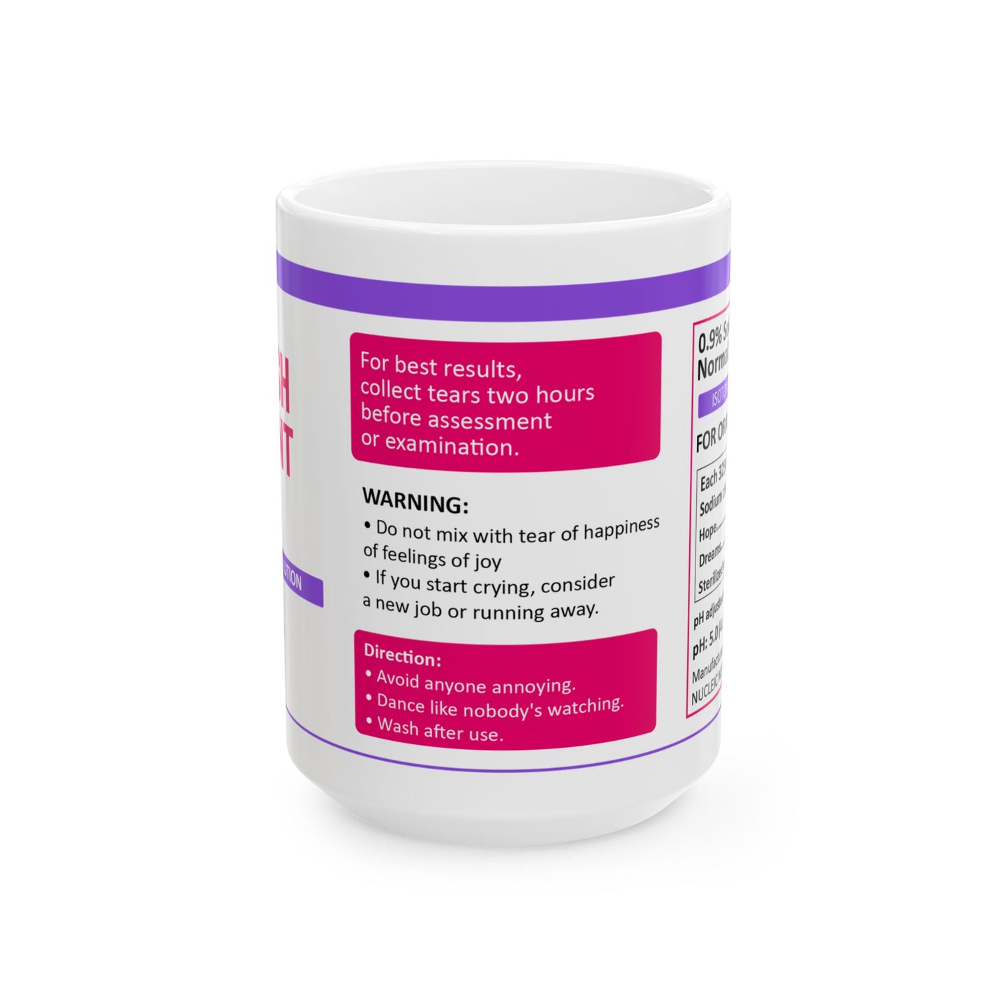 Funny English Student Tears Mug – Sarcastic White Coffee Cup for Teachers, Professors & Grammar Nerds