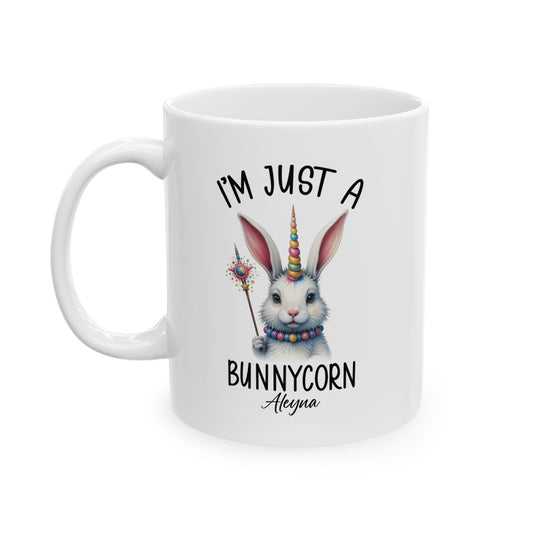 I'm Just a Bunnycorn Mug – Personalized Bunnycorn Gift