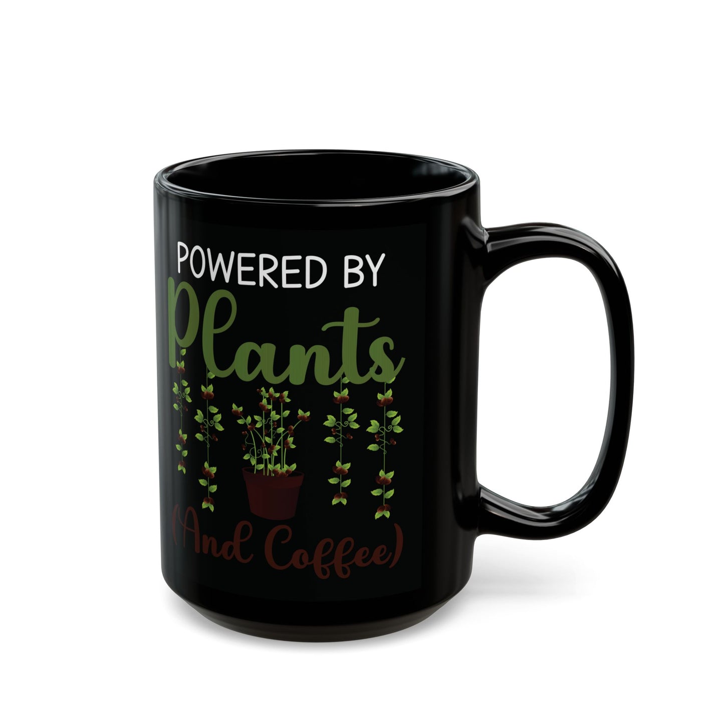 Funny Black Coffee Cup for Gardeners & Coffee Lovers – Eco & Nature Gift for Plant Parents