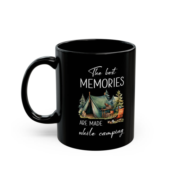 Rustic Forest Camping Tent Ceramic Mug, (11oz, 15oz)