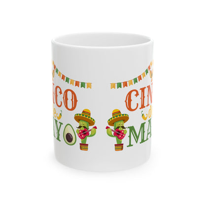 Cinco De Mayo White Mug, (11oz, 15oz)