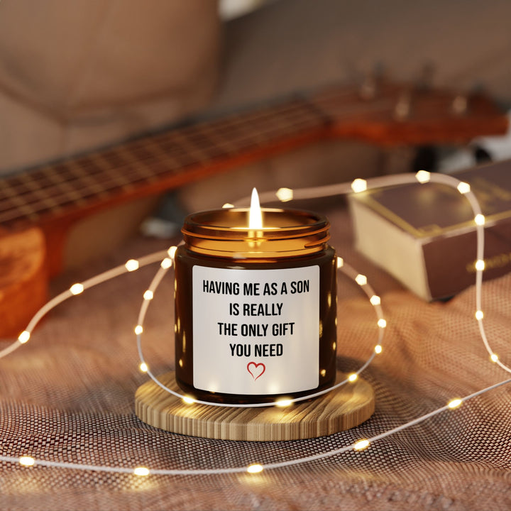 Scented Soy Candle (Multi-Size, Amber Jar)