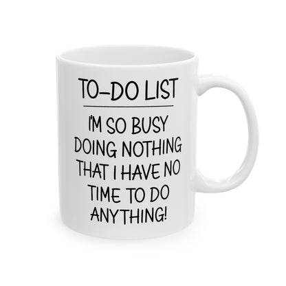 Retirement Schedule Mug – Funny Retirement Gift for Retirees and New Retirees