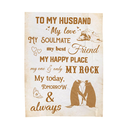 To My Husband Blanket