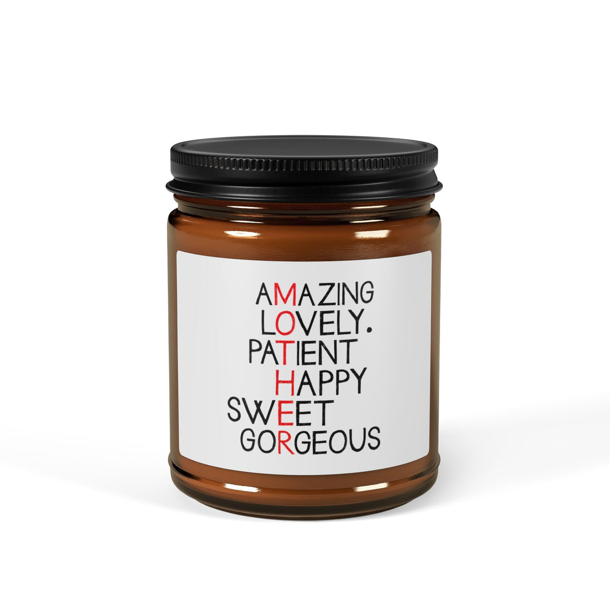 Mother Candle Gift – Meaningful Acronym Design for Mom