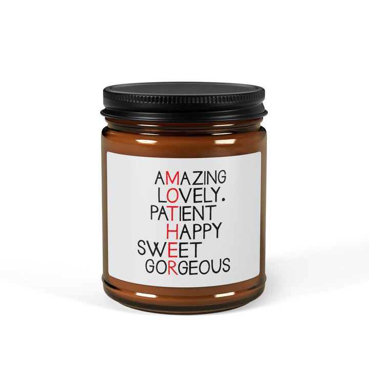 Mother Candle Gift – Meaningful Acronym Design for Mom