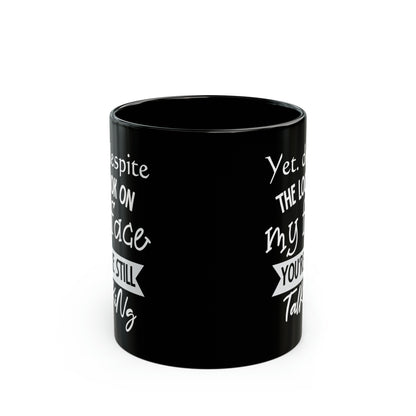 Black Coffee Mug – Funny & Sassy Mug for Sarcasm Lovers