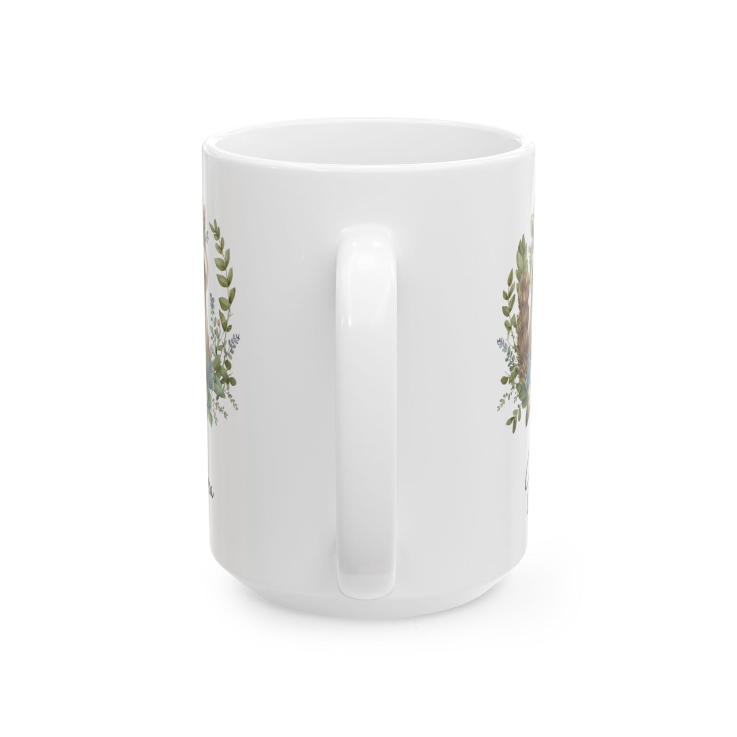 racoon custom, white Mug, (11oz, 15oz)