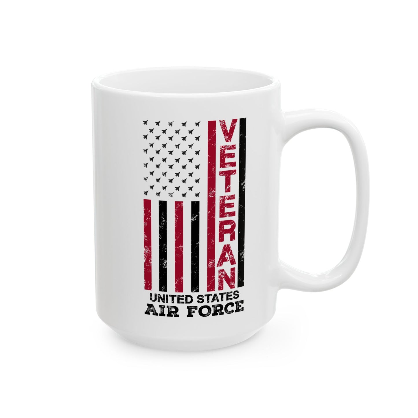 Air Force Veteran Coffee Mug – Patriotic USA Flag Gift for Military Hero