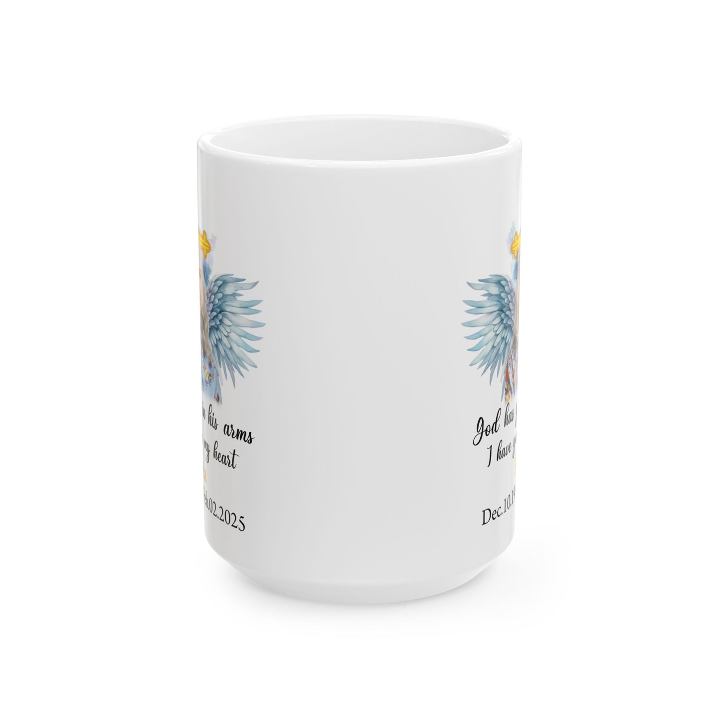 God Has You In His Arms Havia White Mug, (11oz, 15oz)