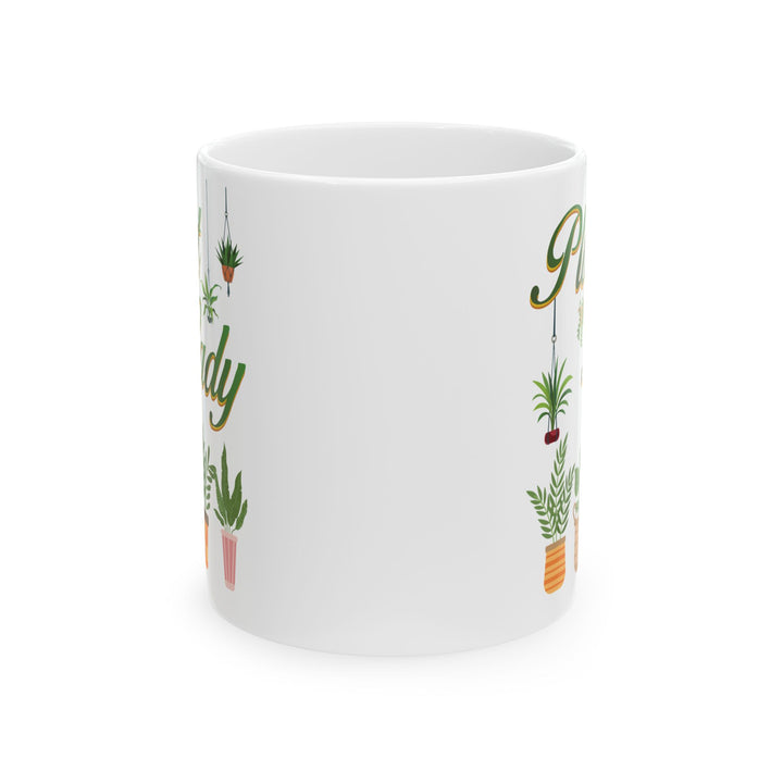 Give a Gift to a Proud Plant Mom – Plant Lady Mug White Ceramic Coffee Cup