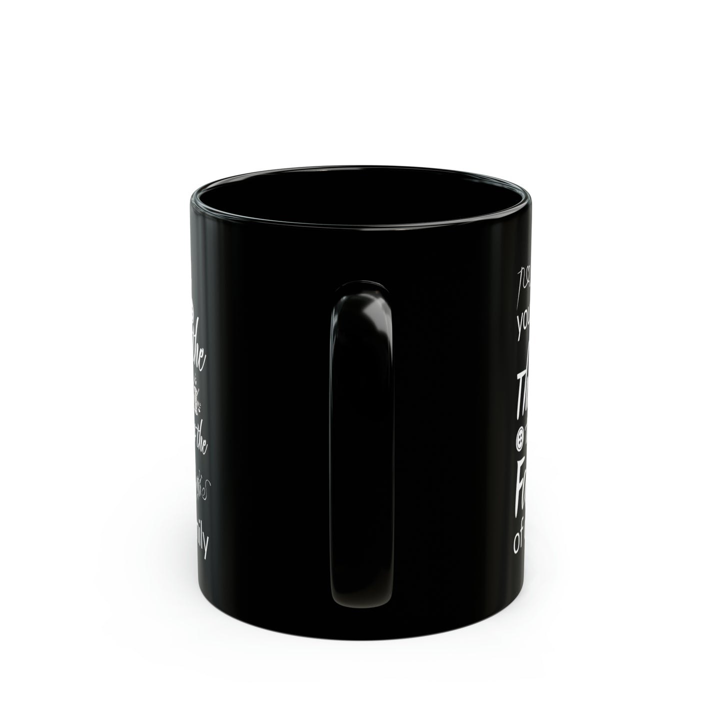 Mom your love is 11oz Black Mug