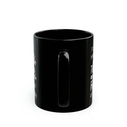 Black Ceramic Mug for Crafters – Gift for Mom, Grandma, or Quilters