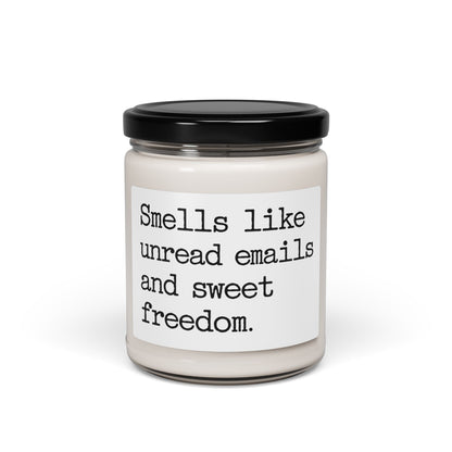 ND-T2WY-MXHR Smells Like Unread Email  And Sweet Freedom Scented Soy Candle, 9oz