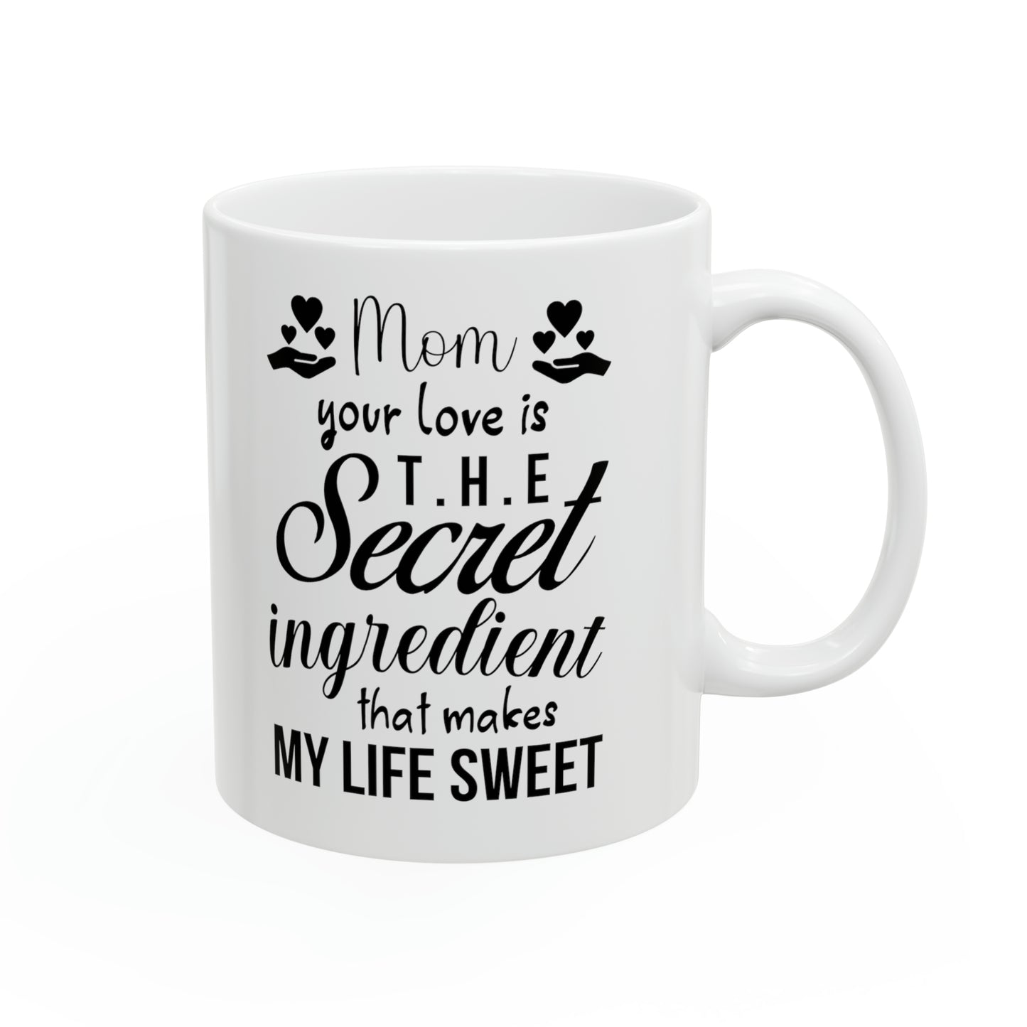 Mom your love is 11oz white Mug