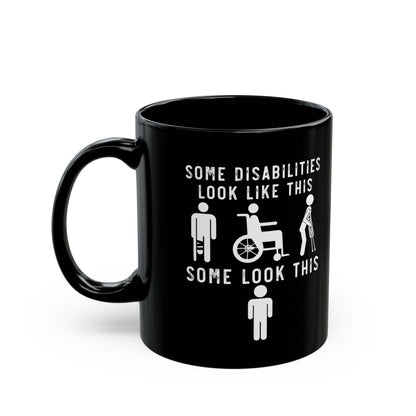 Black Ceramic Coffee Cup with Empowering Message – Support Mental Health & Chronic Illness Warriors