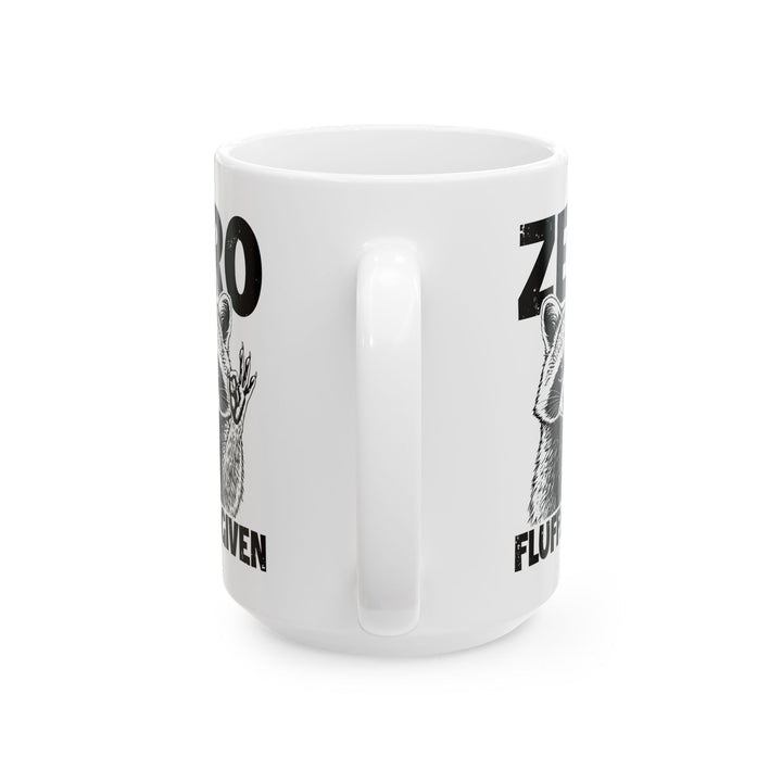 Zero Fluffs given White Mug