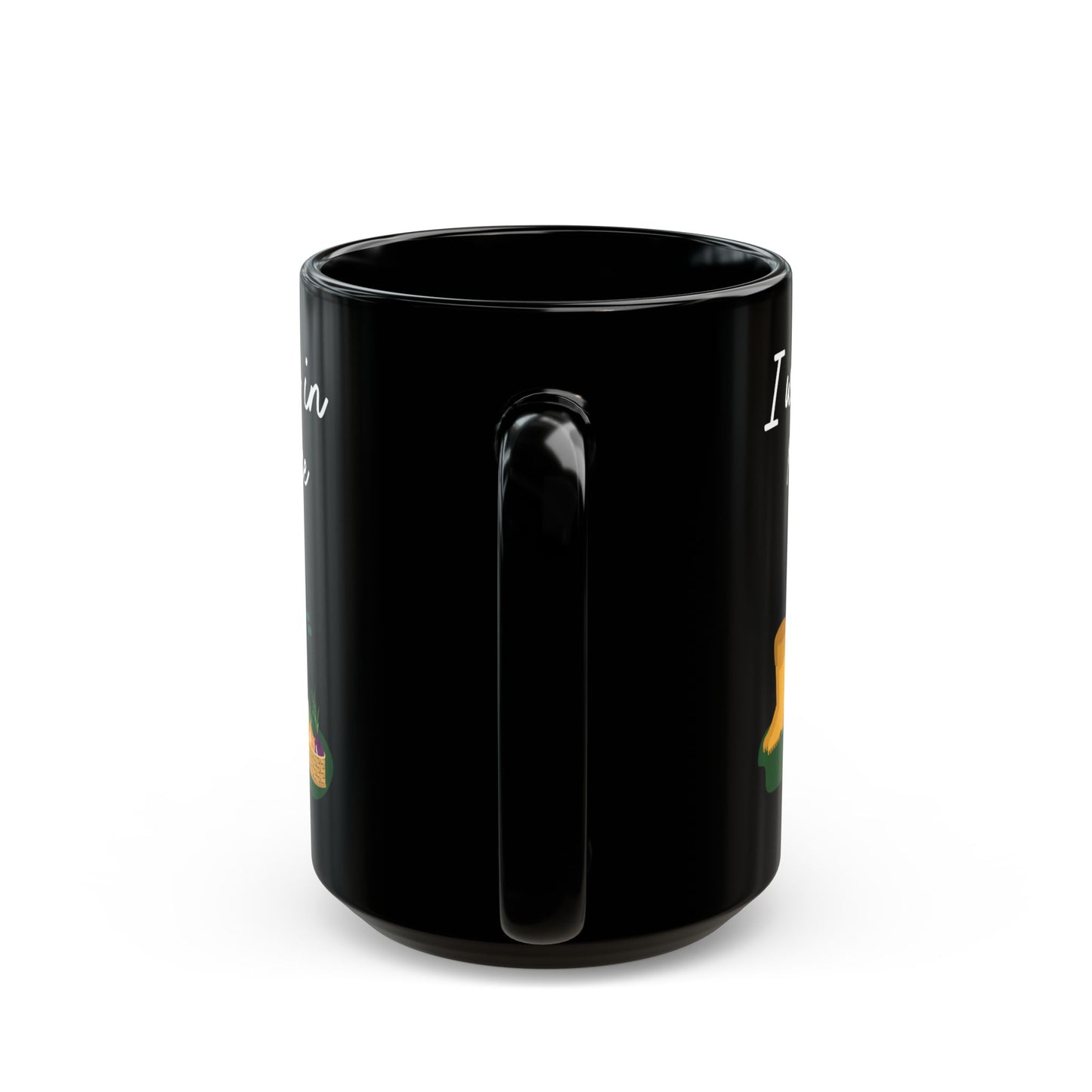 Give a Gift to a Garden Lover – I Will Be in My Office Mug Black Ceramic Coffee Cup