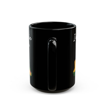 Give a Gift to a Garden Lover – I Will Be in My Office Mug Black Ceramic Coffee Cup