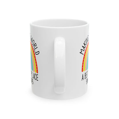 making the world 1975 Ceramic Mug, (11oz, 15oz)