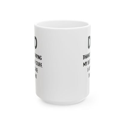 Funny Dad Mug – White Coffee Cup from Kids with Bold Message