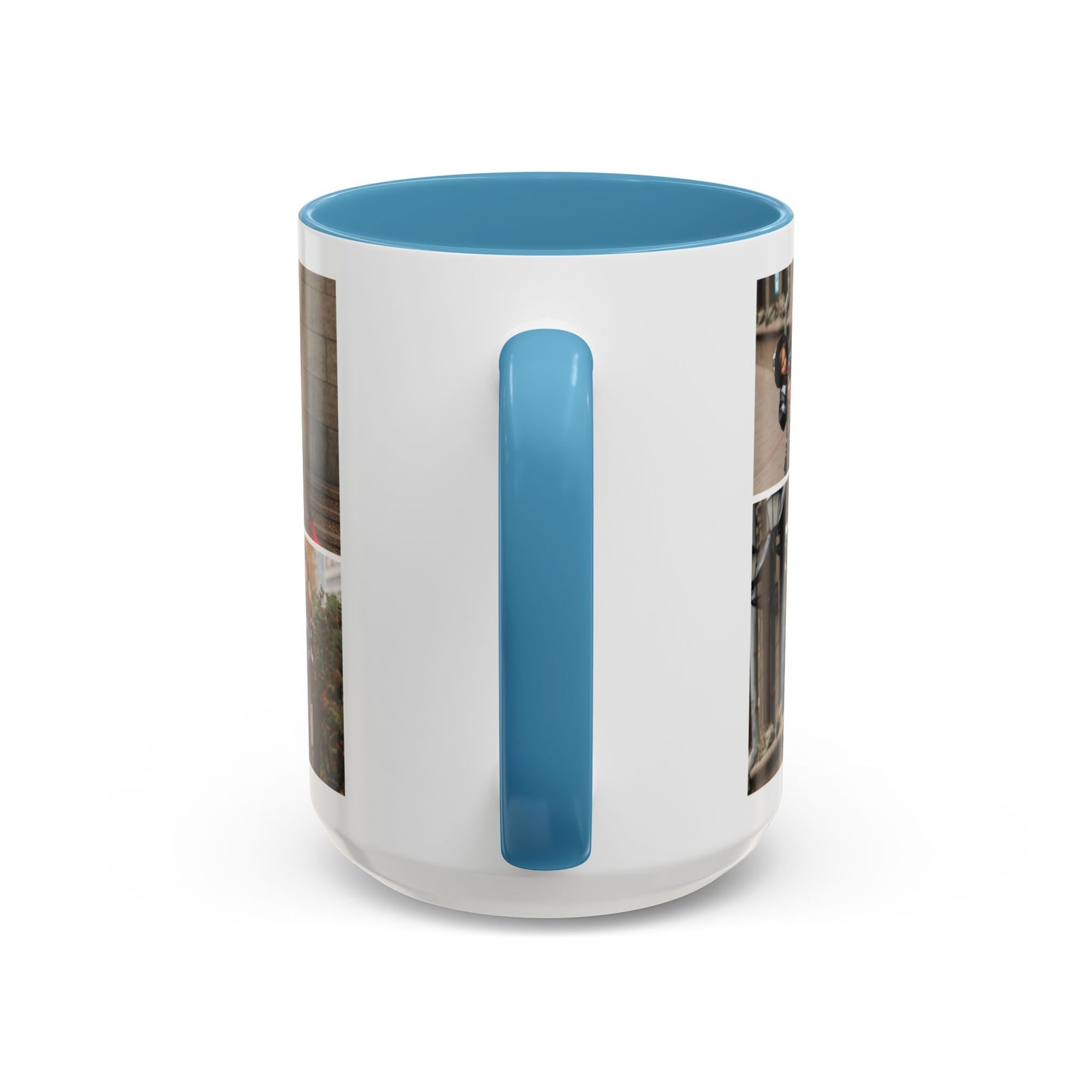 Happy Family Moments - Stylish Fall Family Photoshoot with Dad, Mom, and Daughter in Matching Outerwear Mug