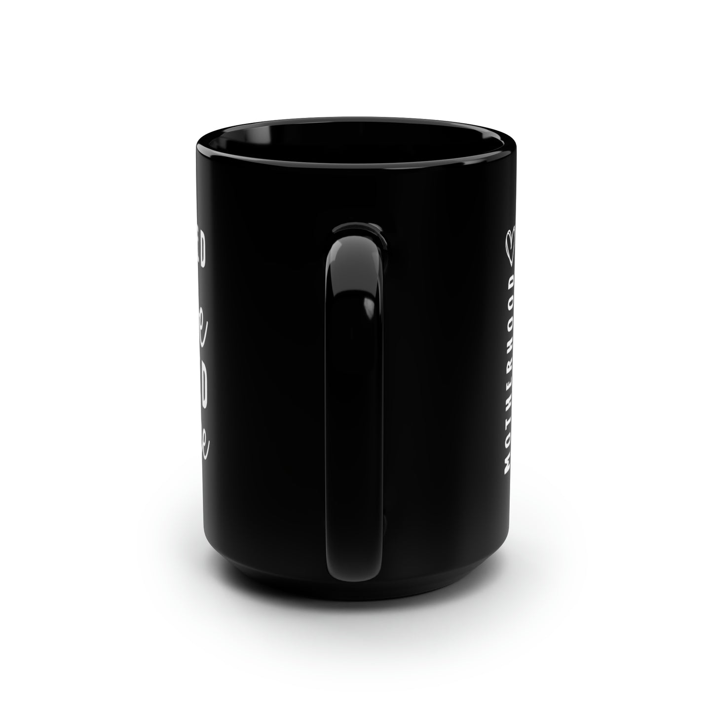 Powered by love 15oz Black Mug