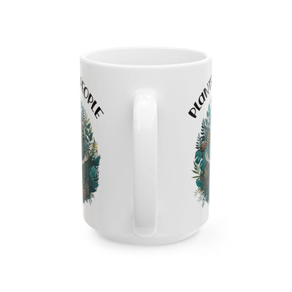 Give a Gift to a Plant Introvert – Plants Not People Mug White Ceramic Coffee Cup