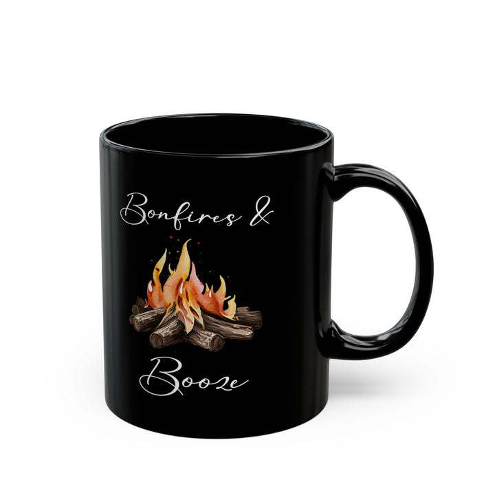 Watercolor Campfire Illustration Ceramic Mug, (11oz, 15oz)