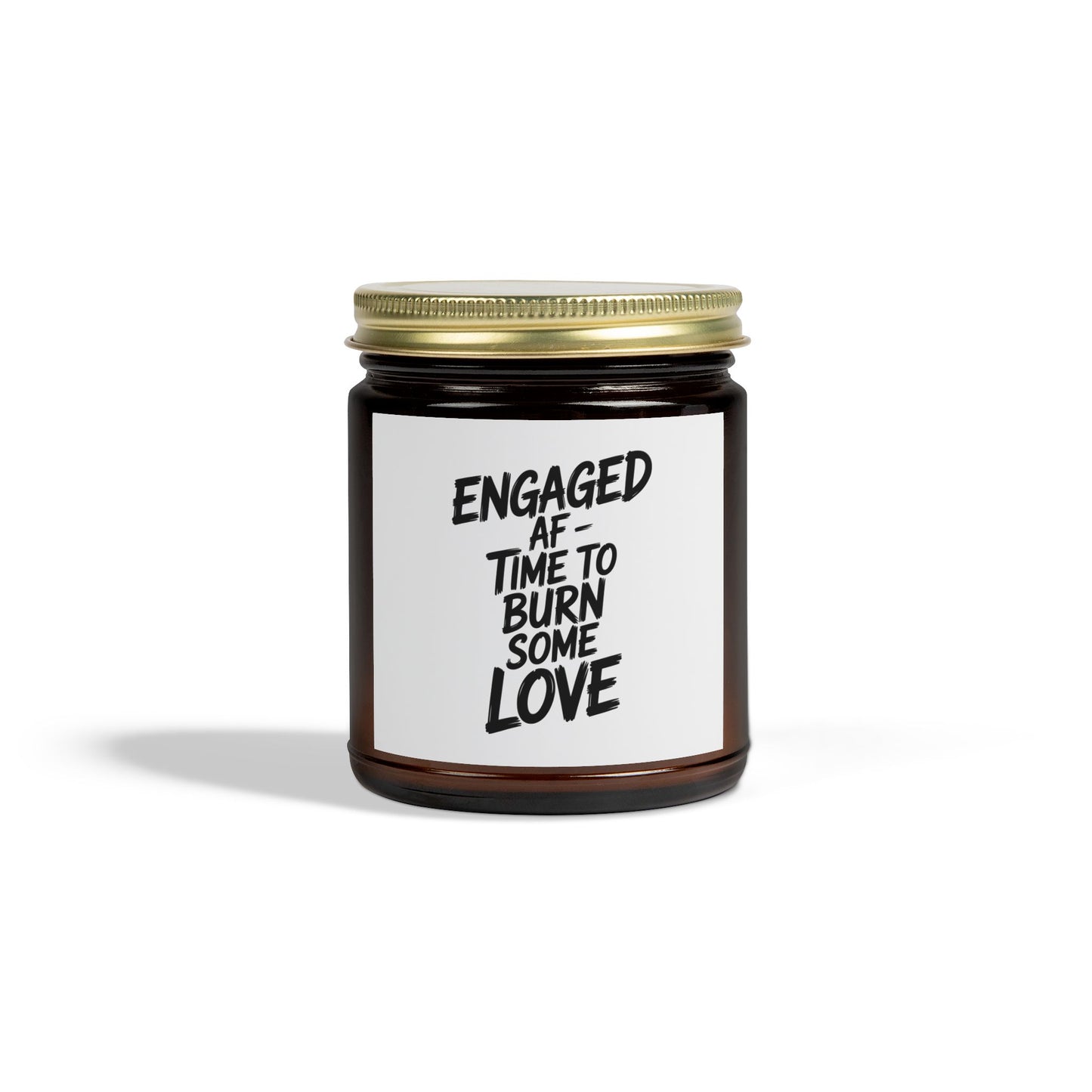 Engaged AF Scented Candles, Coconut Apricot Wax (4oz, 9oz)