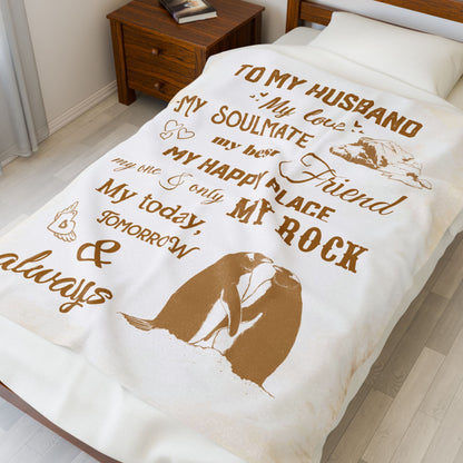 To My Husband Blanket
