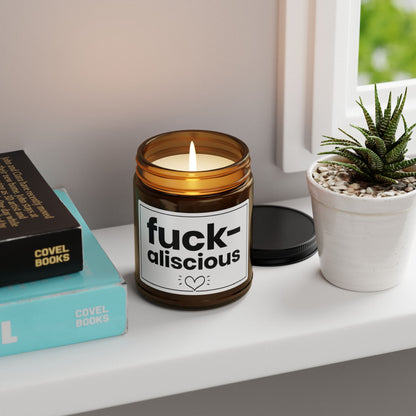 Fuck-aliscious Candle – Funny Sassy Gift, Bold Statement Decor, Naughty Best Friend Present