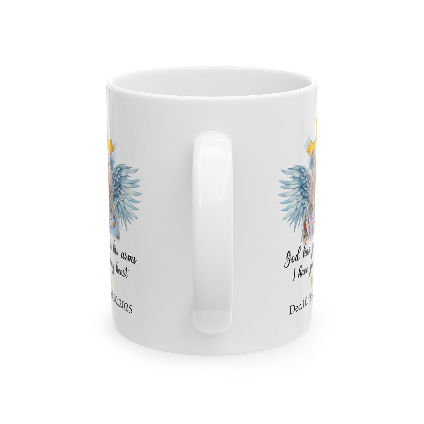God Has You In His Arms Havia White Mug, (11oz, 15oz)