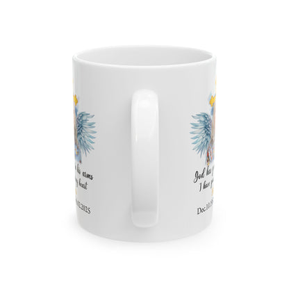 God Has You In His Arms Havia White Mug, (11oz, 15oz)