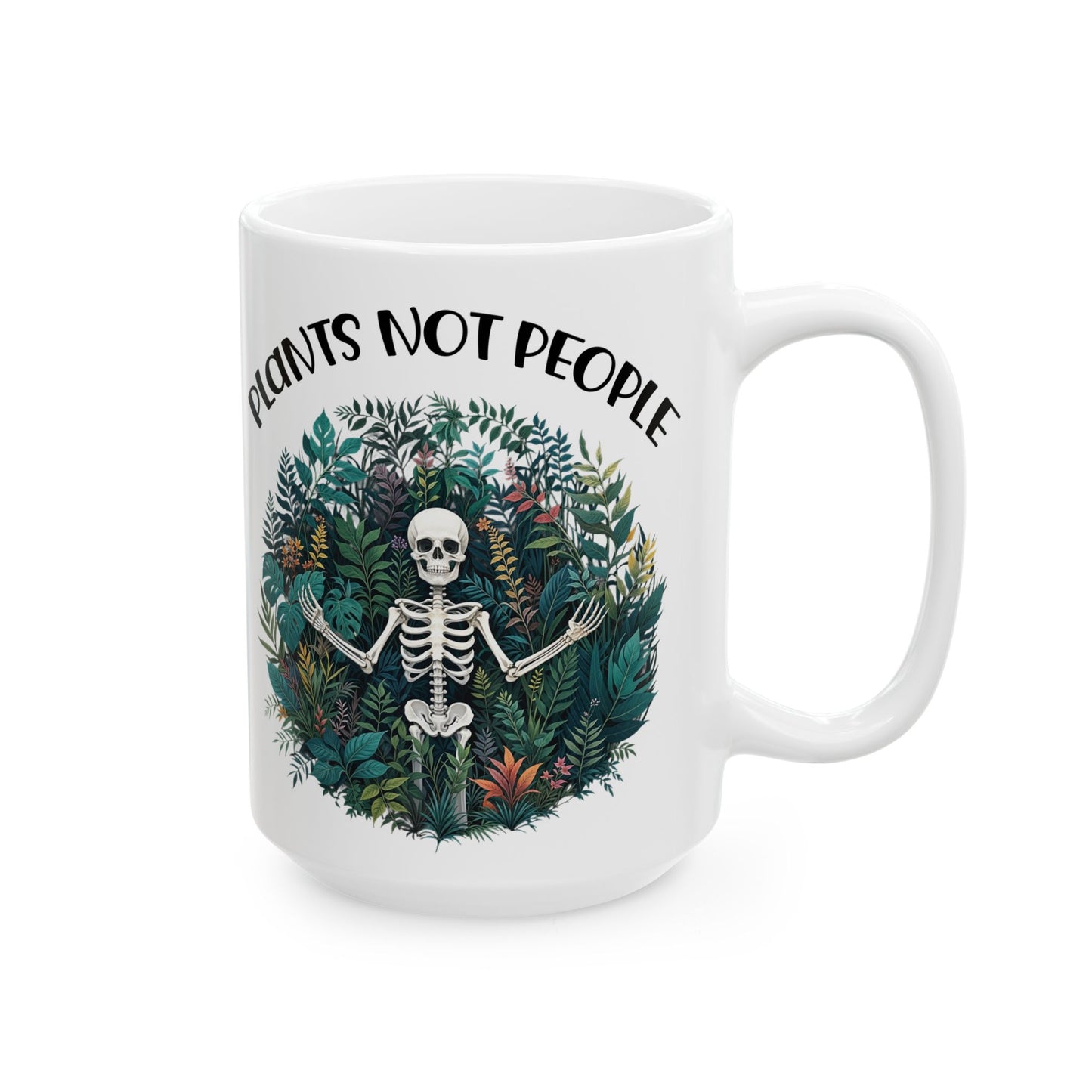 Give a Gift to a Plant Introvert – Plants Not People Mug White Ceramic Coffee Cup