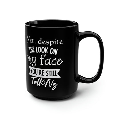 Black Coffee Mug – Funny and Bold Gift for Sarcasm Lovers