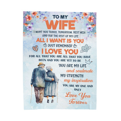 To My Wife Blanket