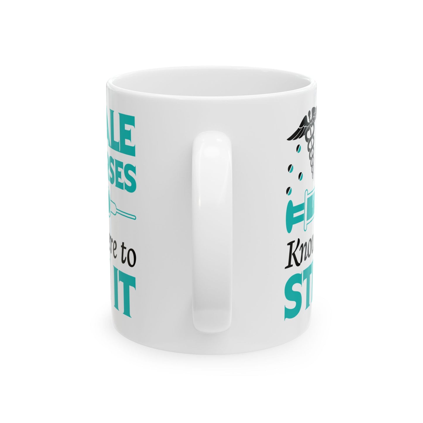 MALE NURSES Know Where 11oz & 15oz  white mug