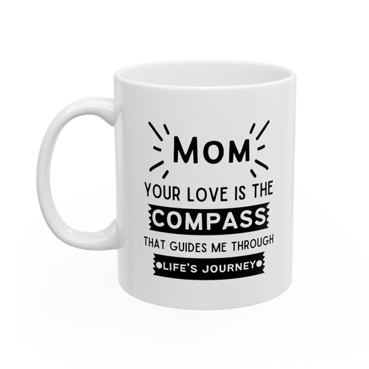 Mom Compass Mug – Inspirational Coffee Cup for Mother’s Day