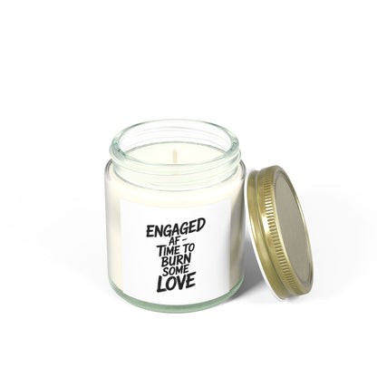 Engaged AF Scented Candles, Coconut Apricot Wax (4oz, 9oz)