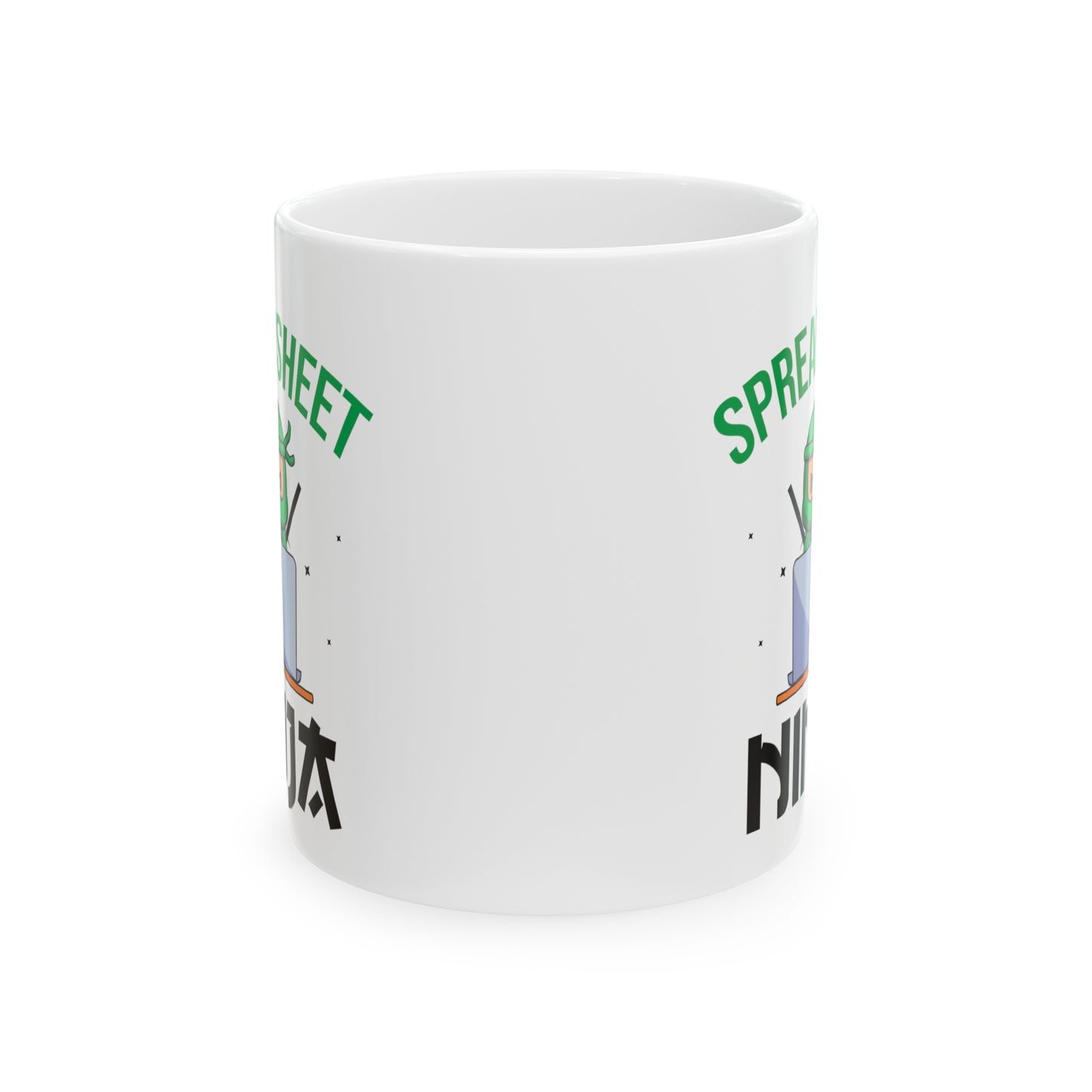 Spreadsheet Ninja Mug – Funny Office Gift for Excel Experts, Accountants, and Data Lovers